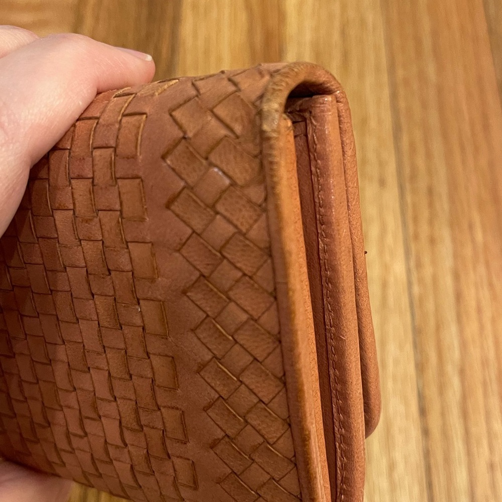 Prada Madras Woven Leather Continental Wallet in Rose - Picture 14 of 14